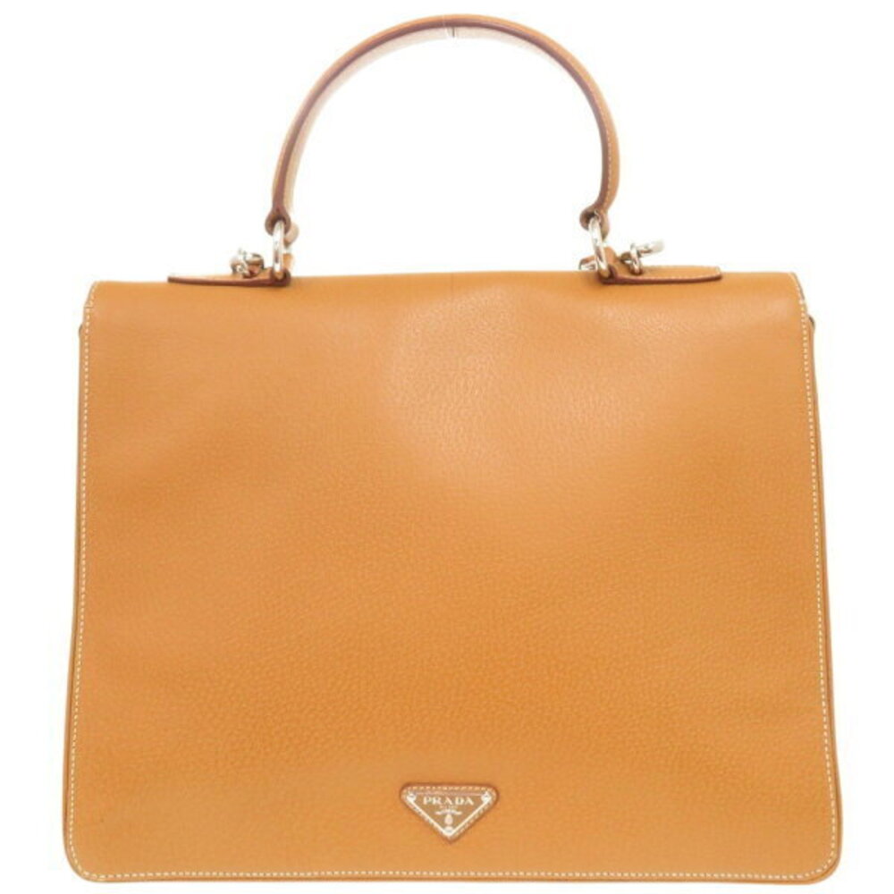 Prada Vitello brown handbag shoulder bag - Picture 2 of 6
